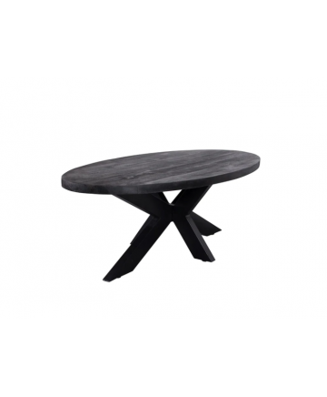 Salontafel Ovaal Zwart