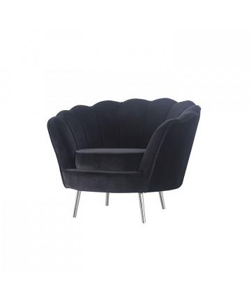 BERGAMO FAUTEUIL MAT ZWART