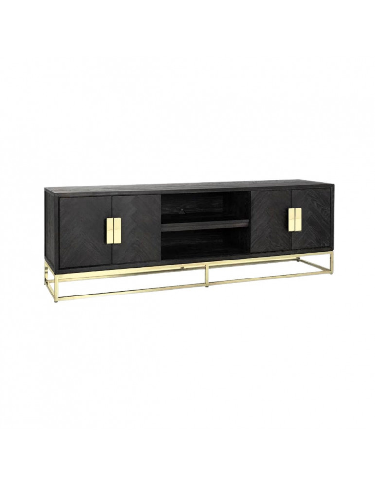 Tv meubel black bonito visgraat Goud Tv meubel black bonito visgraat Goud