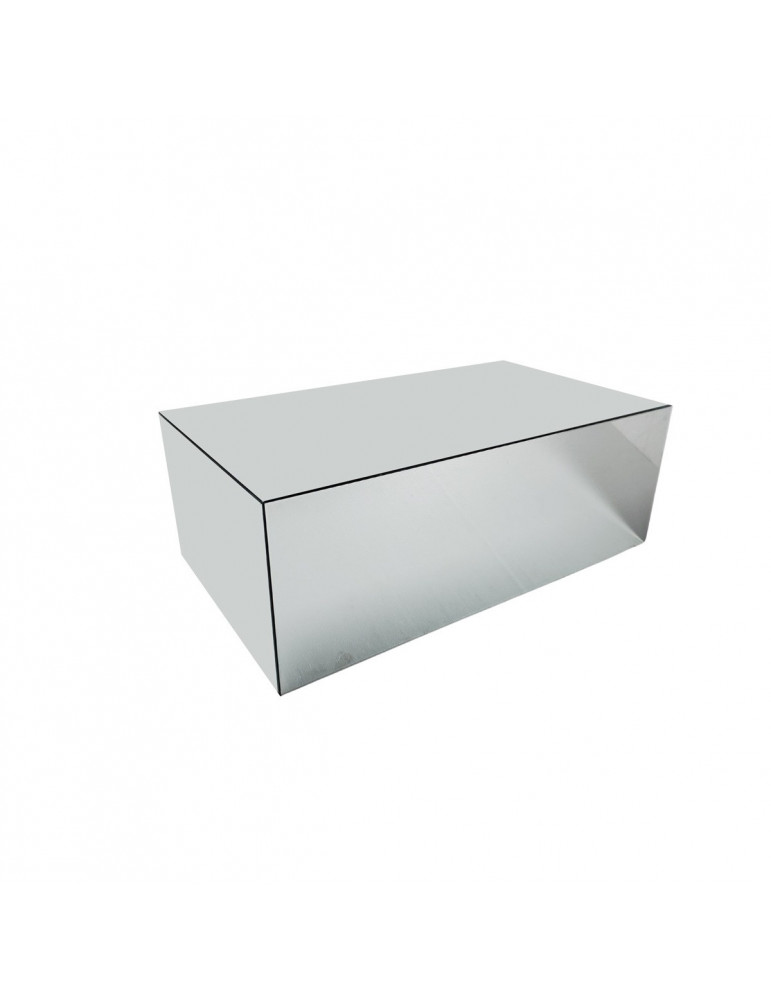 AJLA tafel 120x70 transparant spiegelglas