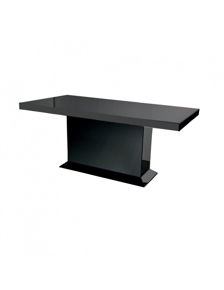 AJLA Eettafel Zwart Spiegelglas 180x100