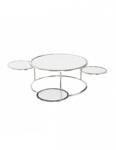 Salontafel Storey Wit helder glas