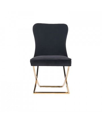 ANDRIA EETKAMERSTOEL GOUD | ZWART