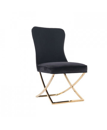 ANDRIA EETKAMERSTOEL GOUD | ZWART