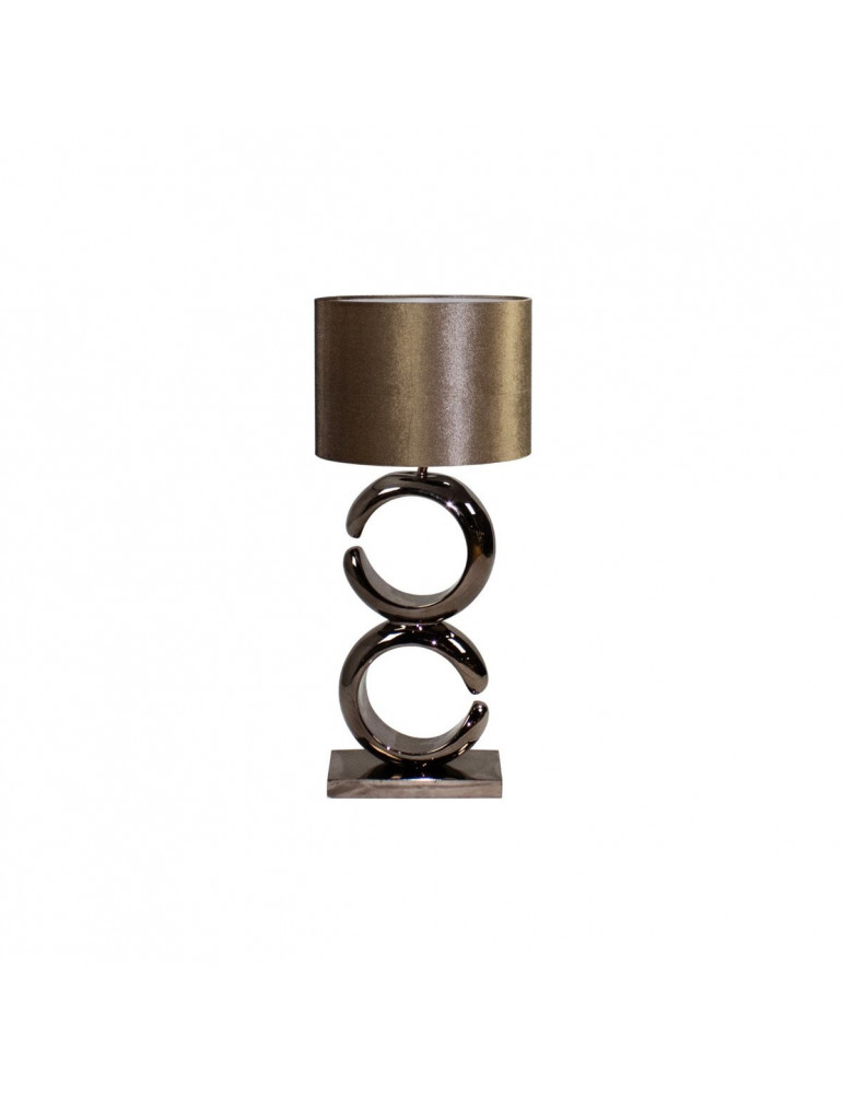 TAFELLAMP HILAL QL10401 (2 ORBITS) SEPIA