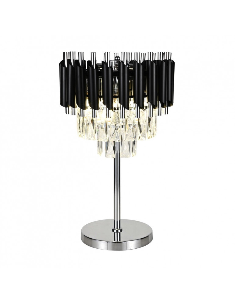 TAFELLAMP QL10620 SH040 ZWART ZILVER