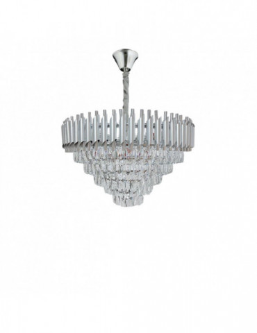 PLAFONDLAMP QL10604 SH-2040/600 ZILVER (QL1501)