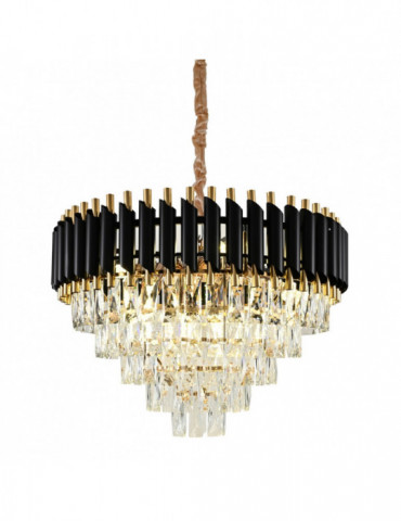 PLAFONDLAMP QL10610 SH-2040-600 ZWART-GOUD (QL1501)