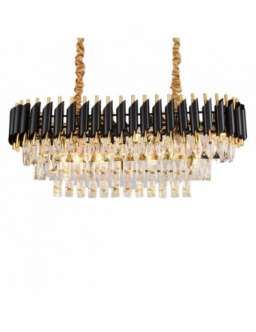 PLAFONDLAMP QL10611 SH-2040-900/400 ZWART-GOUD (QL1502)