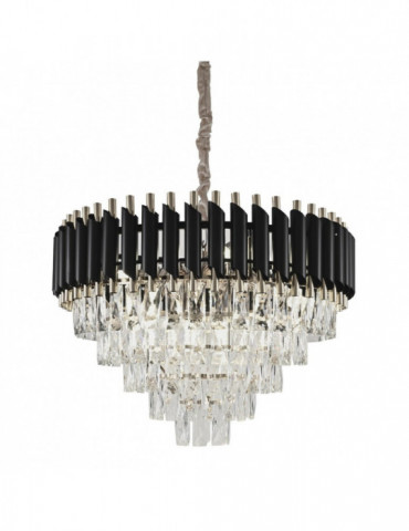 PLAFONDLAMP ZWART/ZILVER QL1501