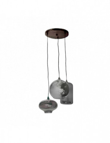 PLAFONDLAMP QL1085 SMOKE (3 ORBITS)