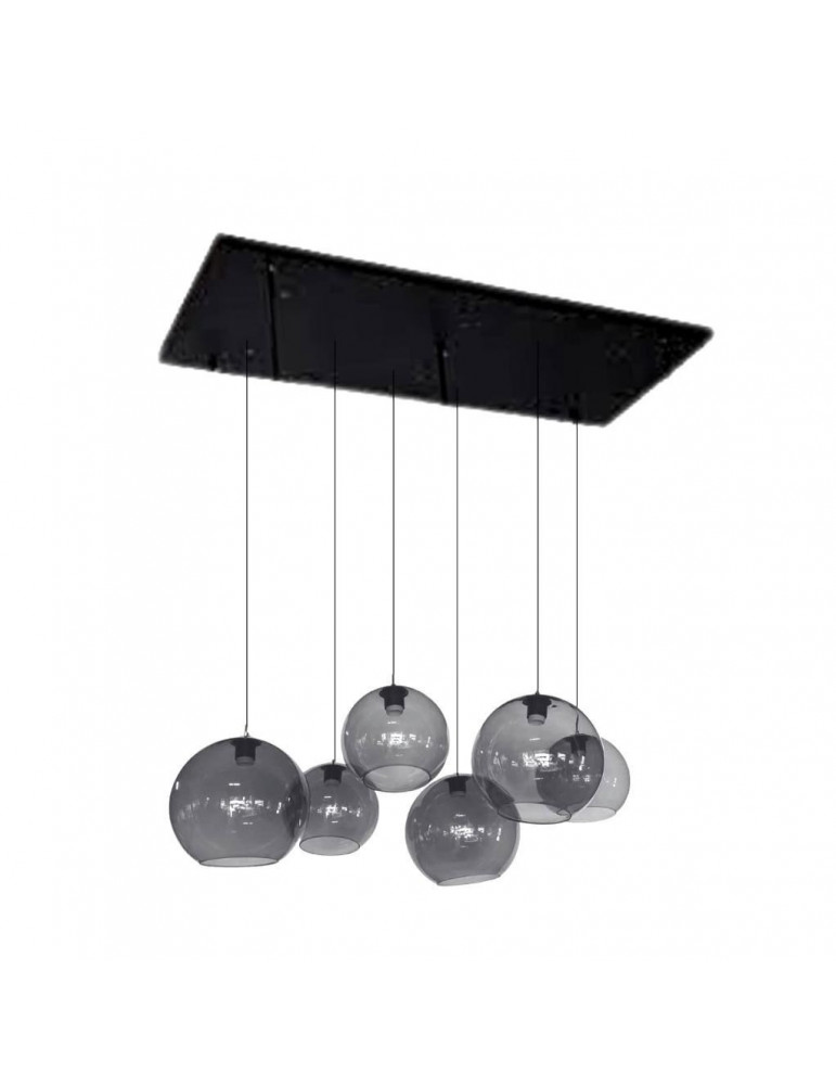 PLAFONDLAMP QL1087 SMOKE (6 ORBITS)