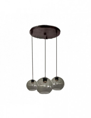 PLAFONDLAMP QL1089 SMOKE (3 ORBITS)