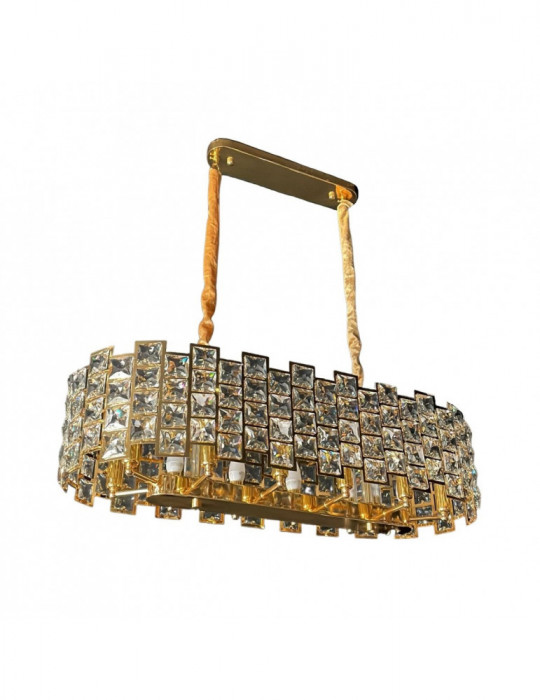 PLAFONDLAMP OVAAL GOUD QL1206