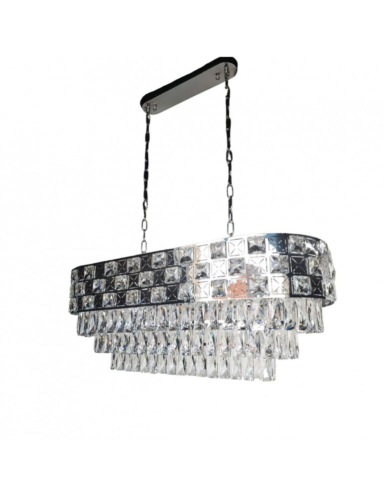 PLAFONDLAMP OVAAL ZILVER QL1202