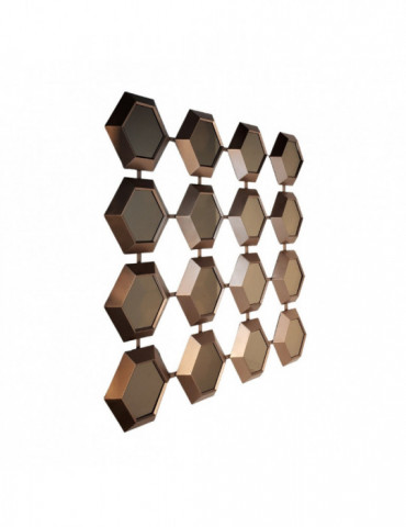 SPIEGEL DAMLA KARE 120x120x5 SEPIA