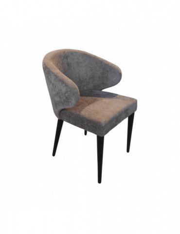 Stoel Karen Bruin/Zwart