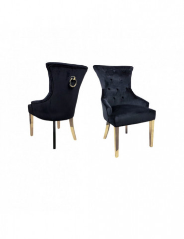 Stoel Lindor Zwart/Goud