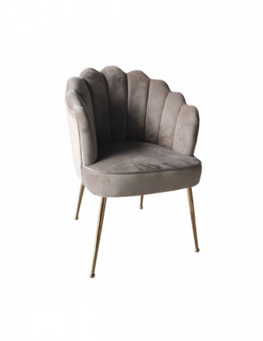 Stoel Papatya Taupe/Goud