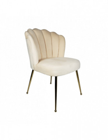 Stoel Papatya Creme/Goud