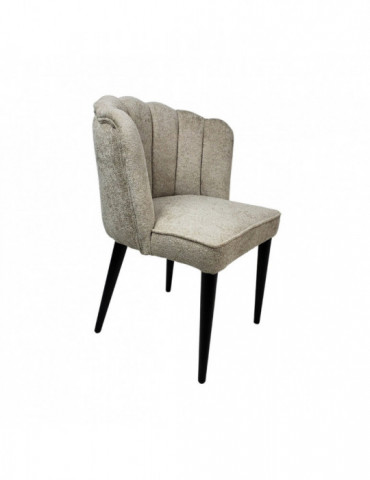 Stoel Papatya Taupe/Zwart