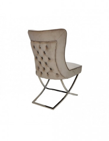 Stoel Rixos Creme/Zilver