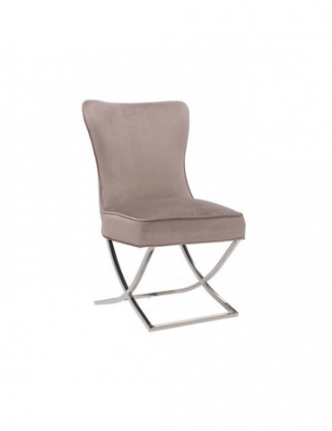 Stoel Rixos Taupe/Zilver (Ring)