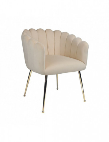 Stoel Violet Creme/Goud