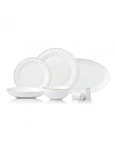 BRICARD MURET DINNER SET | WIT-GOUD 27-DELIG