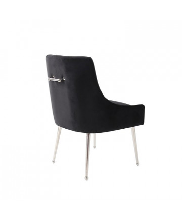 PARMA EETKAMERSTOEL ZILVER| ZWART