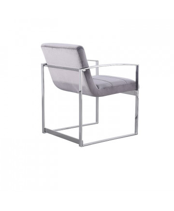 BRESIA EETKAMERSTOEL ZILVER| GRIJS