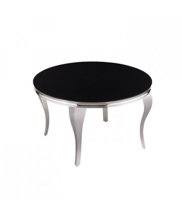 MILANO EETTAFEL ZILVER ZWART