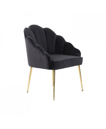 EMILLIA EETKAMERSTOEL GOUD|ZWART