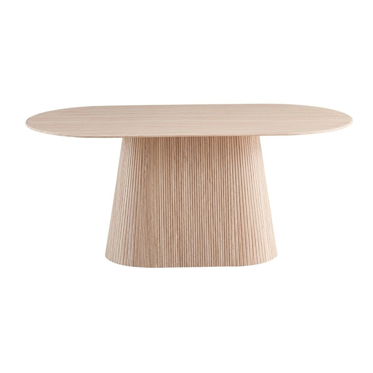 Kimberly eettafel | Flintstone marmerlook | 180 × 90 cm ovaal — foto 2 van 2
