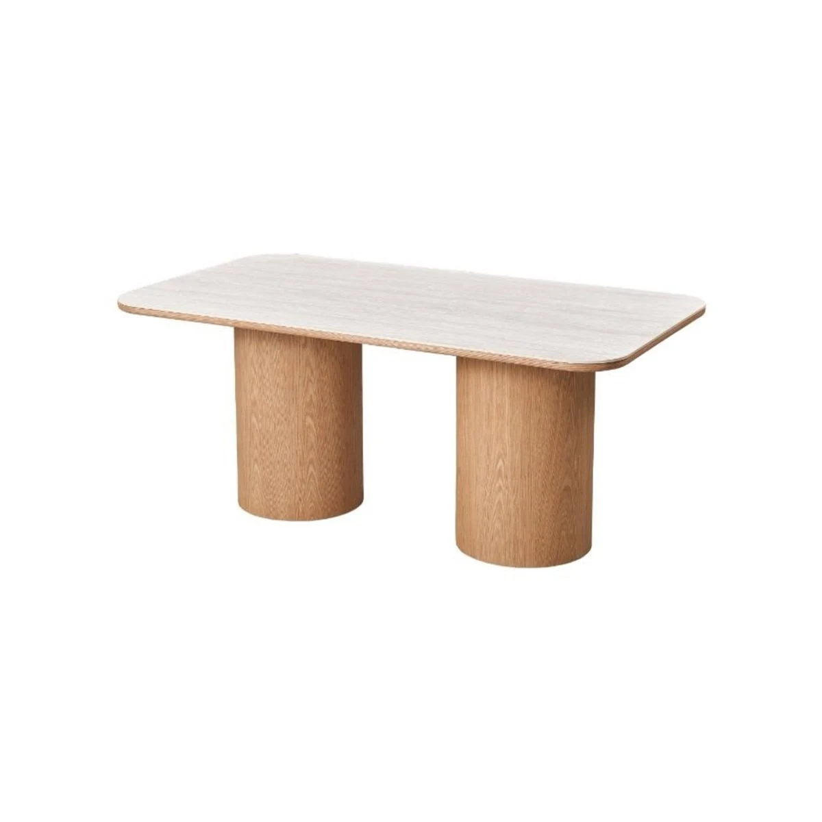 Nova eettafel | Melkwit keramiek | 180 × 100 cm