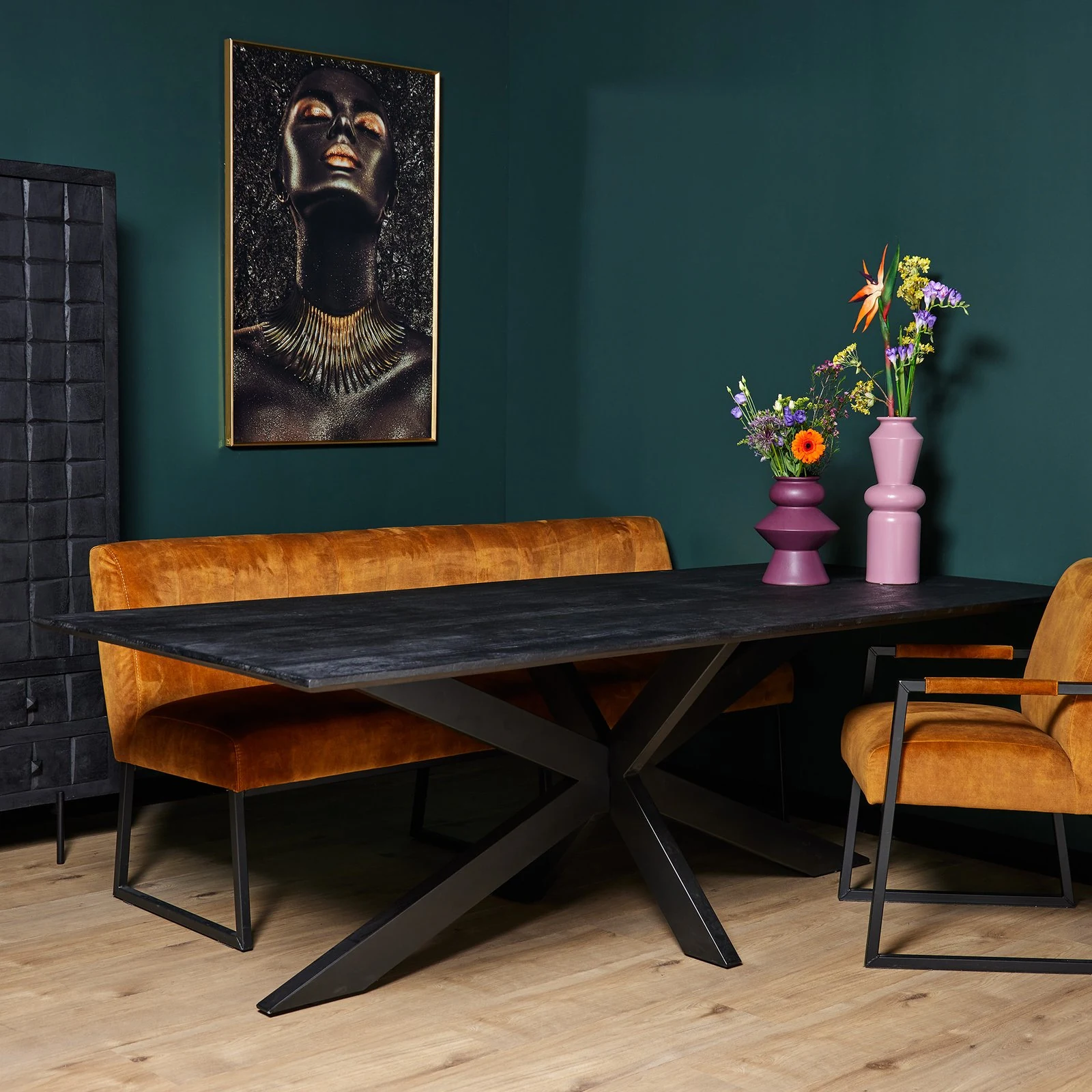 New York eettafel | Rechthoek | 160 cm