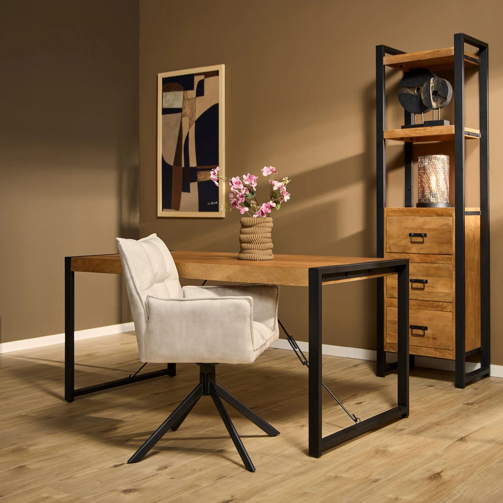Boaz eettafel | Naturel | 140 cm