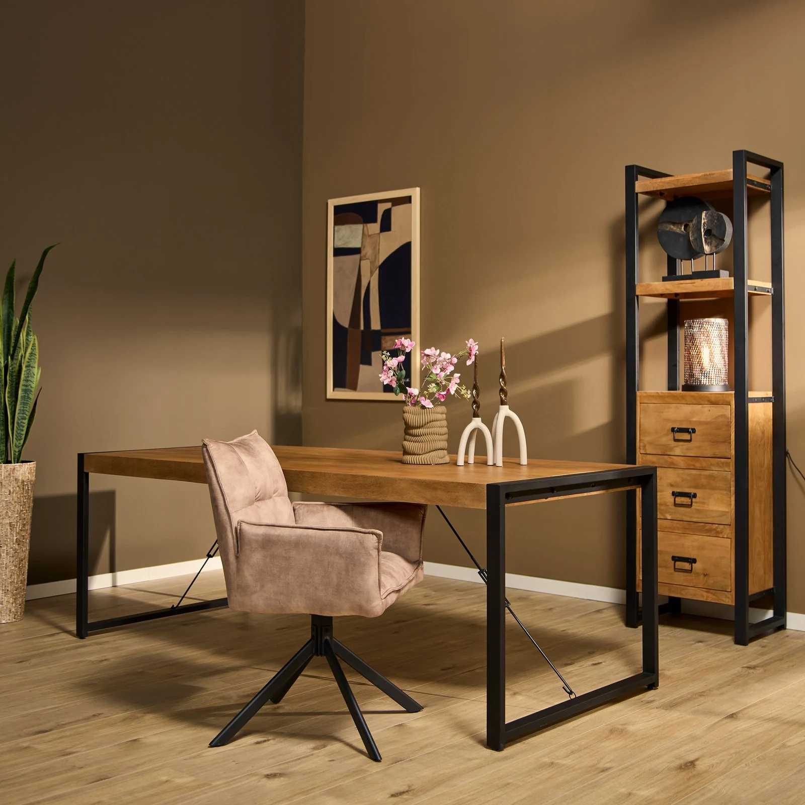 Boaz eettafel | Naturel | 220 cm