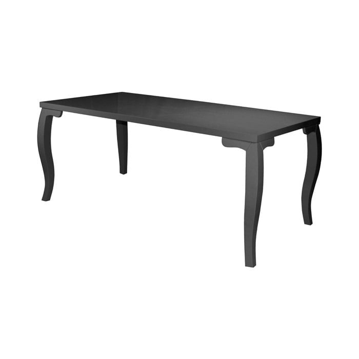 Eettafel barok zwart 160x90