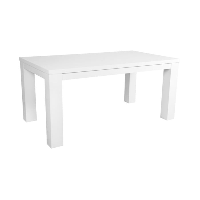 Eettafel Flayer hoogglans wit 160x90x76