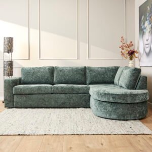 MySofa Alma | 2,5 zits + Divan Rechts | Green