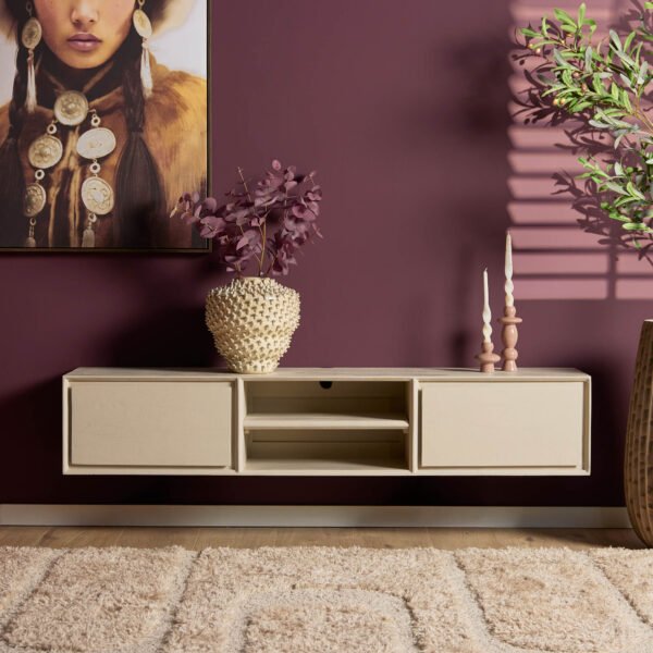 Zwevend tv meubel Ambiance Sand | 160 cm