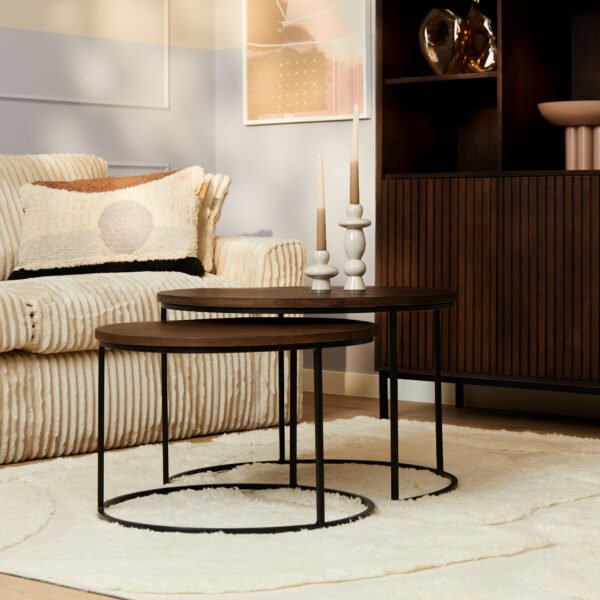 Salontafel Madison Brown | 70 cm | set van 2