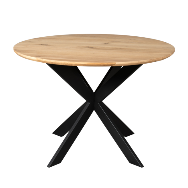 Eiken eettafel Ferris | Rond 110 cm | Naturel