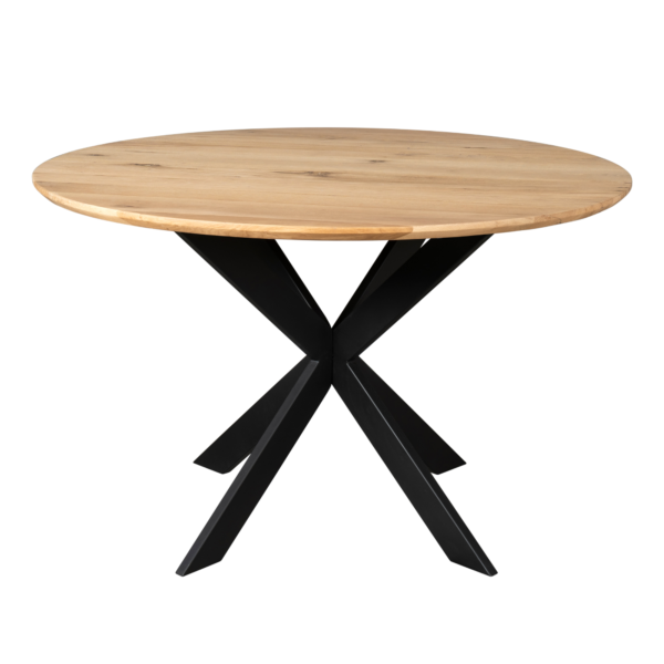 STF-2104-2-1.png Eiken eettafel Ferris | Rond 130 cm | Naturel