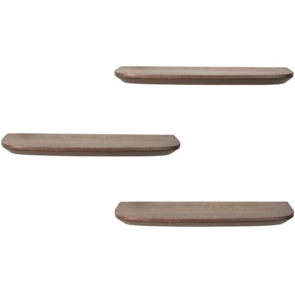 Wandplank Gusta Brown | 60 cm | Set van 3