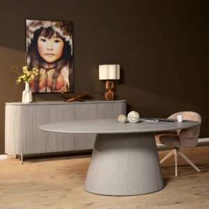 Eettafel Solana | 210 cm | Ovaal | Taupe