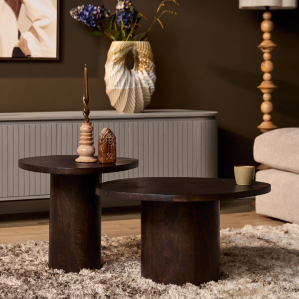 Salontafel Mirre | Brown | Set van 2
