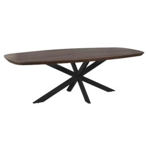 Eettafel Madison Brown | 200 cm | Deens Ovaal | Poot Black