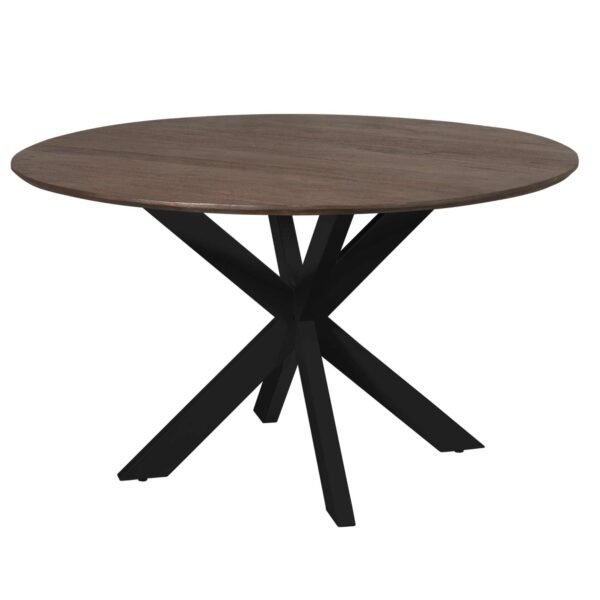 Eettafel Madison Brown | 150 cm | Poot Black